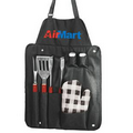 6 Piece BBQ Utensil Apron Set